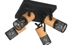 Trio Lighting Tosh Spotlight 4-delad E14 mattsvart* Takspot Med Minst 4 Lampor