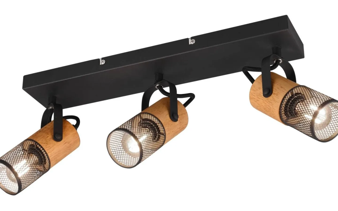Avlånga Takspotlights|Takspot Med 3 Lampor<Trio Lighting Tosh Spotlight 3-delad E14 mattsvart