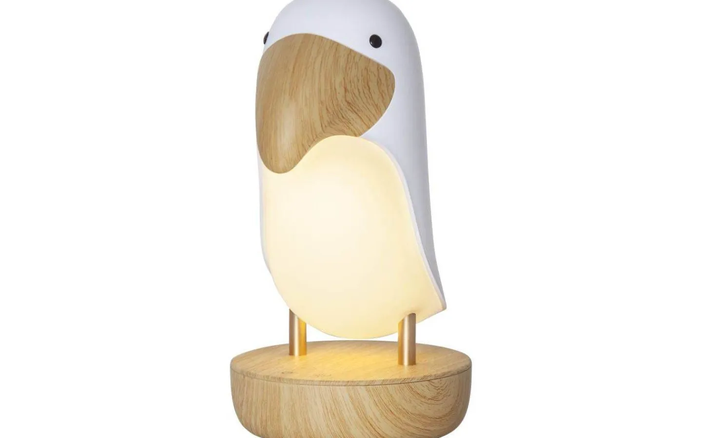 Star Trading Toucan Bird Uppladdningsbar Nattlampa 20cm Vit* Nattlampor