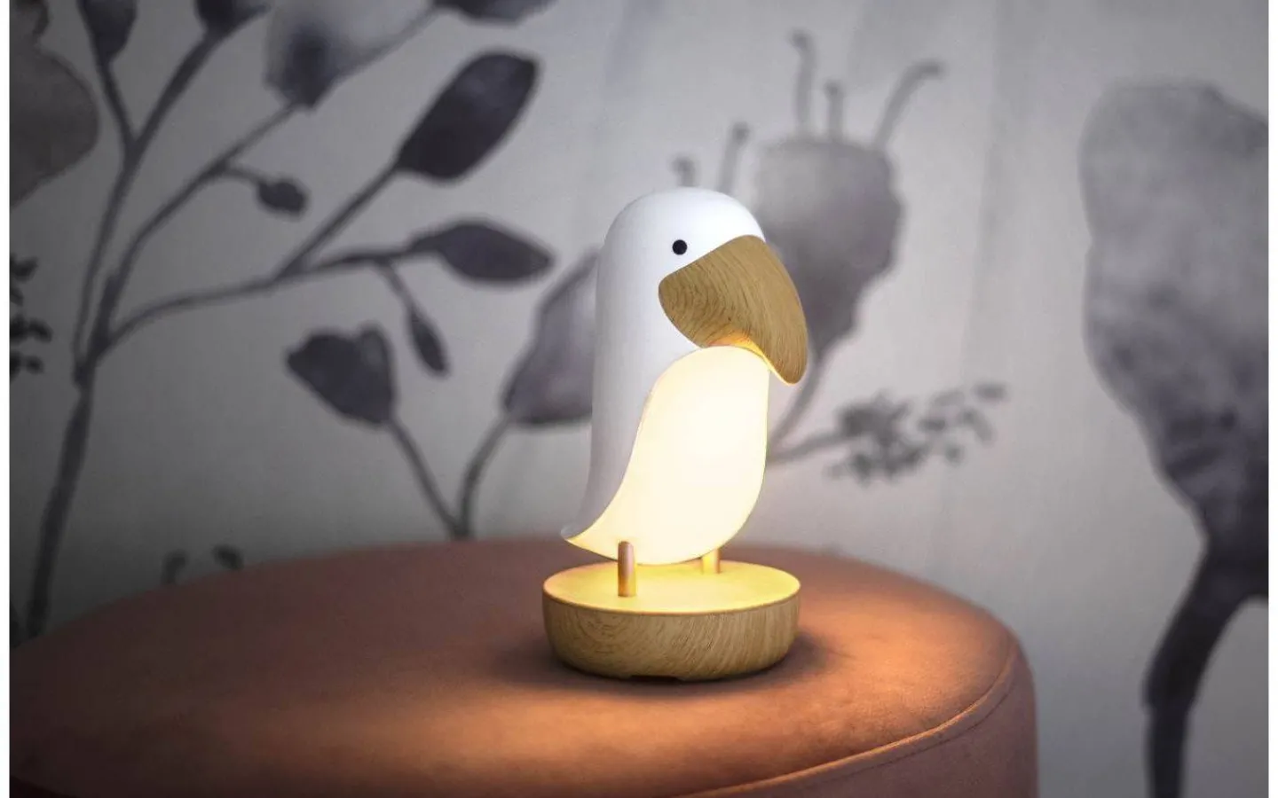 Star Trading Toucan Bird Uppladdningsbar Nattlampa 20cm Vit* Nattlampor