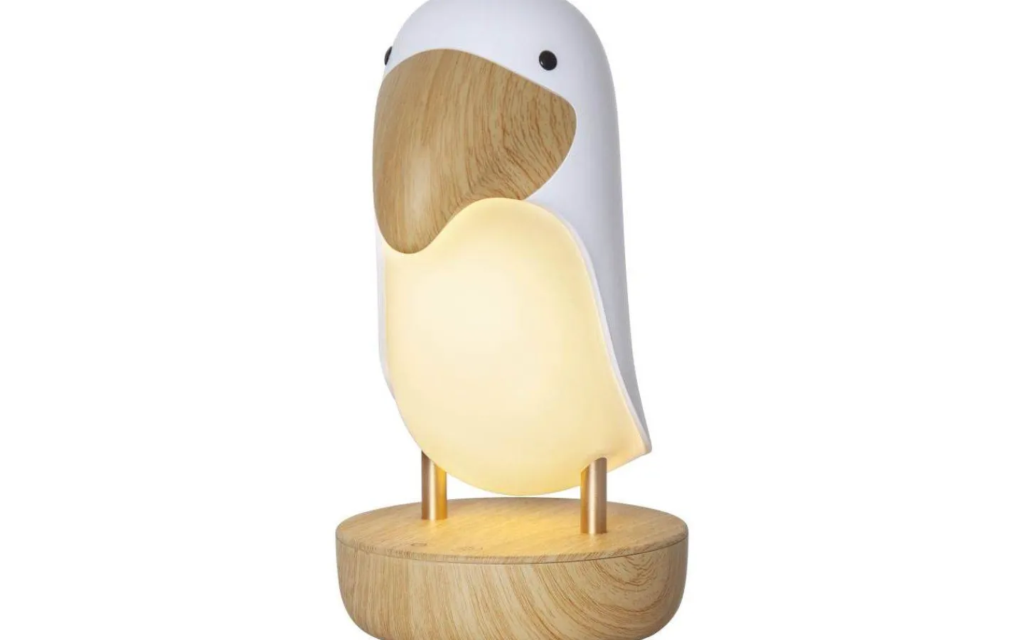 Star Trading Toucan Bird Uppladdningsbar Nattlampa 20cm Vit* Nattlampor