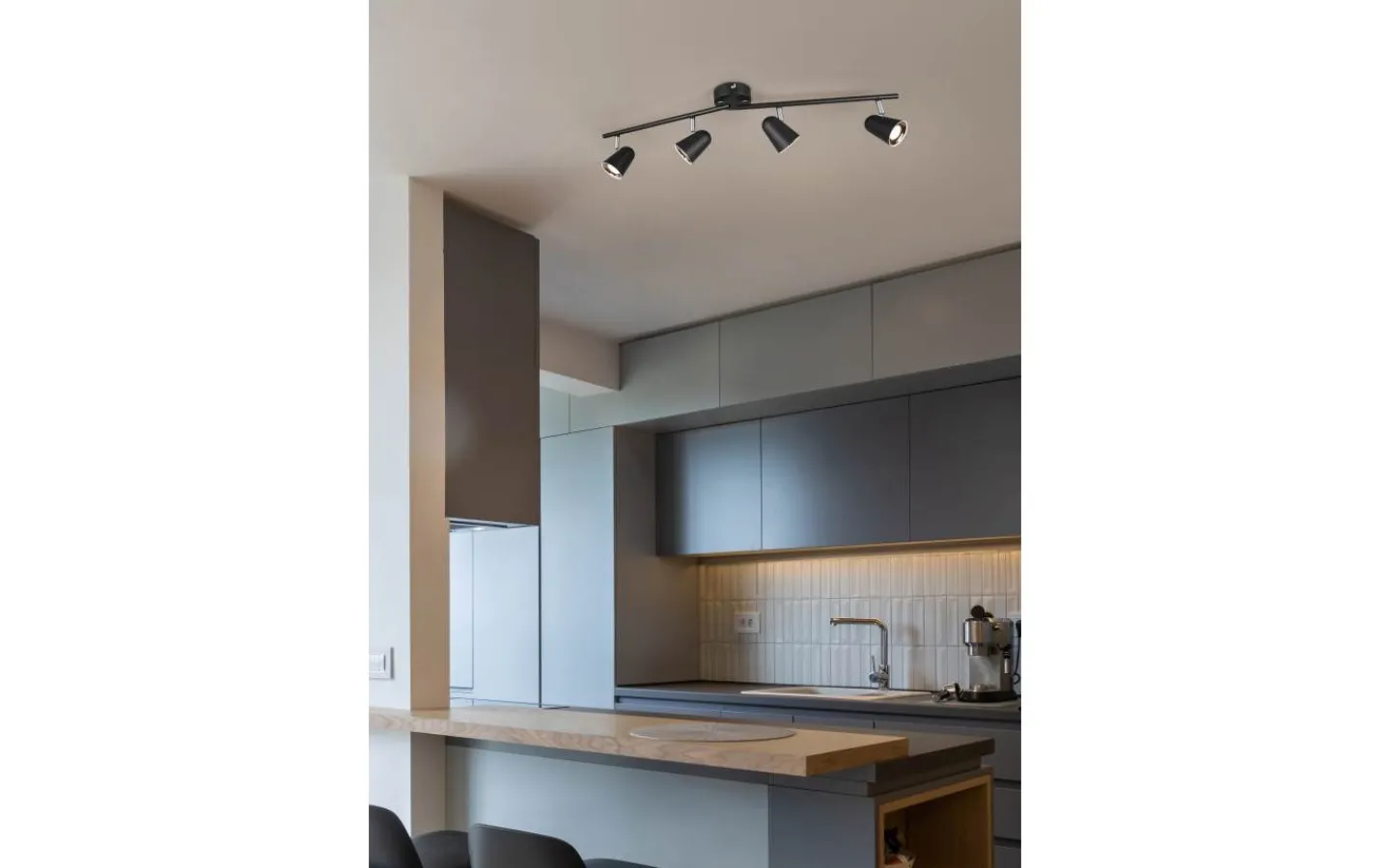 Avlånga Takspotlights|Takspot Med Minst 4 Lampor<Reality Toulouse Spotlight LED 4-delad mattsvart