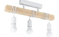 Eglo Townshend Taklampa 55cm 3L Vit/Ek* Avlånga Taklampor
