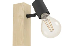 Townshend Vägglampa Brun/Svart