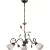Stora Taklampor Ø70-150 Cm<Trio Lighting Traditio Takkrona 70cm 3-delad E14 rustik