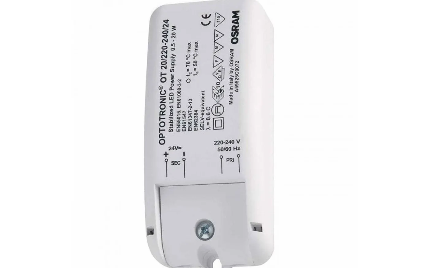 Transformator 24V DC 0,5-20W Ej Dimbar