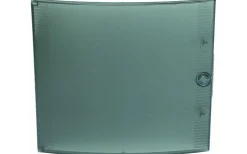 Transparent dörr, 3x18 moduler