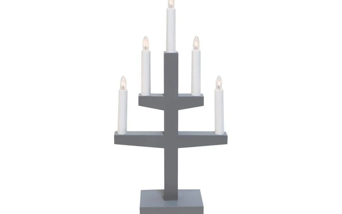 Star Trading Trapp Adventsljusstake Grå 46cm* Visa Alla Adventsljusstakar|Adventsljusstakar 31-60 Cm