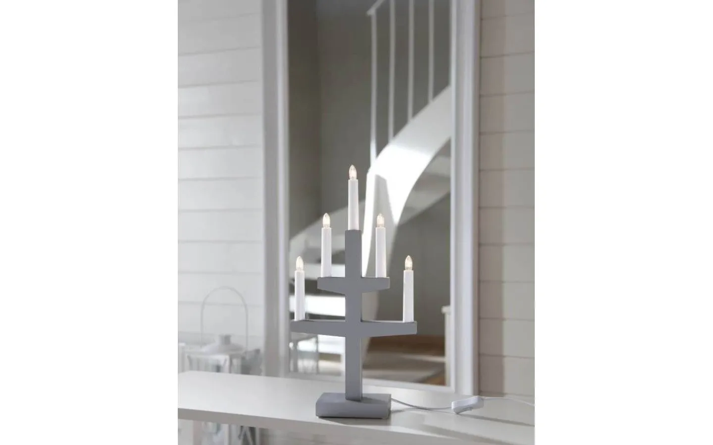 Star Trading Trapp Adventsljusstake Grå 46cm* Visa Alla Adventsljusstakar|Adventsljusstakar 31-60 Cm