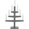 Visa Alla Adventsljusstakar|Adventsljusstakar 31-60 Cm<Star Trading Trapp Adventsljusstake Grå 54cm