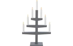 Visa Alla Adventsljusstakar|Adventsljusstakar 31-60 Cm<Star Trading Trapp Adventsljusstake Grå 54cm