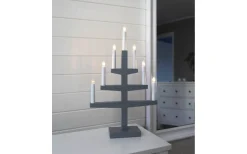 Visa Alla Adventsljusstakar|Adventsljusstakar 31-60 Cm<Star Trading Trapp Adventsljusstake Grå 54cm