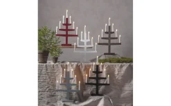 Visa Alla Adventsljusstakar|Adventsljusstakar 31-60 Cm<Star Trading Trapp Adventsljusstake Grå 54cm