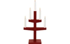 Trapp Adventsljusstake Röd 46cm