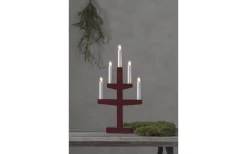 Trapp Adventsljusstake Röd 46cm