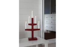 Trapp Adventsljusstake Röd 46cm