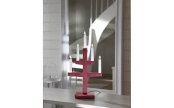 Trapp Adventsljusstake Röd 46cm