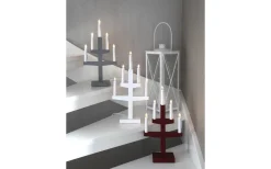 Trapp Adventsljusstake Röd 46cm