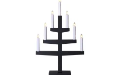 Trapp Adventsljusstake Svart 54cm