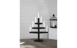 Trapp Adventsljusstake Svart 54cm