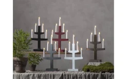 Visa Alla Adventsljusstakar|Adventsljusstakar 31-60 Cm<Star Trading Trapp Adventsljusstake Vit 46cm