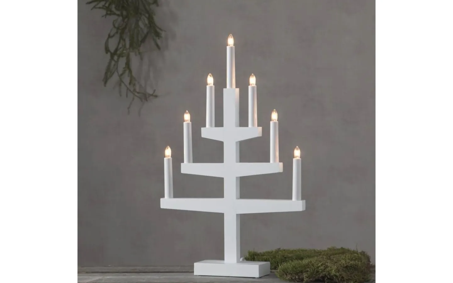 Adventsljusstakar 31-60 Cm<Star Trading Trapp Adventsljusstake Vit 54cm