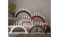 Visa Alla Adventsljusstakar|Adventsljusstakar 31-60 Cm<Star Trading Trapp Båge Adventsljusstake Grå 34cm