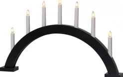 Trapp Båge Adventsljusstake Svart 34cm