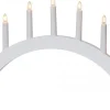 Star Trading Trapp Båge Adventsljusstake Vit 34cm* Visa Alla Adventsljusstakar|Adventsljusstakar 31-60 Cm