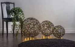 Star Trading Trassel Dekorationsklot 30cm Svart* Utomhusdekorationer|Inomhusdekorationer 230V