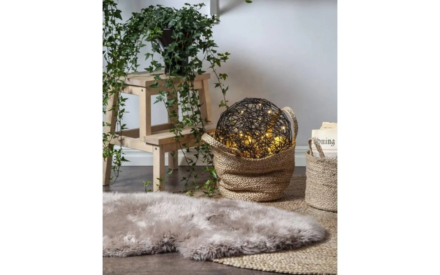 Utomhusdekorationer|Inomhusdekorationer 230V<Star Trading Trassel Dekorationsklot 38cm Svart