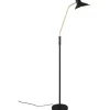 Golvläslampor<Trio Lighting Traveller Golvlampa E27 mattsvart/mattmässing