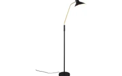 Golvläslampor<Trio Lighting Traveller Golvlampa E27 mattsvart/mattmässing