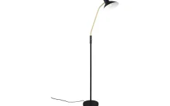 Golvläslampor<Trio Lighting Traveller Golvlampa E27 mattsvart/mattmässing