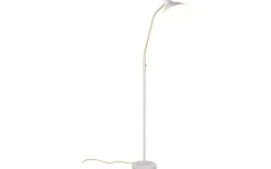 Traveller Golvlampa E27 varmgrå/matt mässing