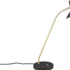 Skrivbordslampor<Trio Lighting Traveller Skrivbordslampa E27 mattsvart/mattmässing