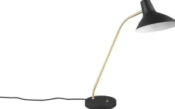 Skrivbordslampor<Trio Lighting Traveller Skrivbordslampa E27 mattsvart/mattmässing