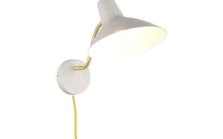 Trio Lighting Traveller Vägglampa E27 varmgrå/matt mässing* Läslampor