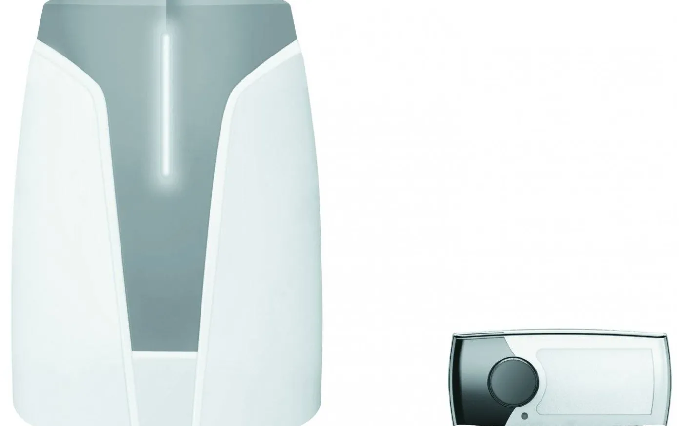 Trådlös elektronisk dörrklocka Capo, Vit/grå