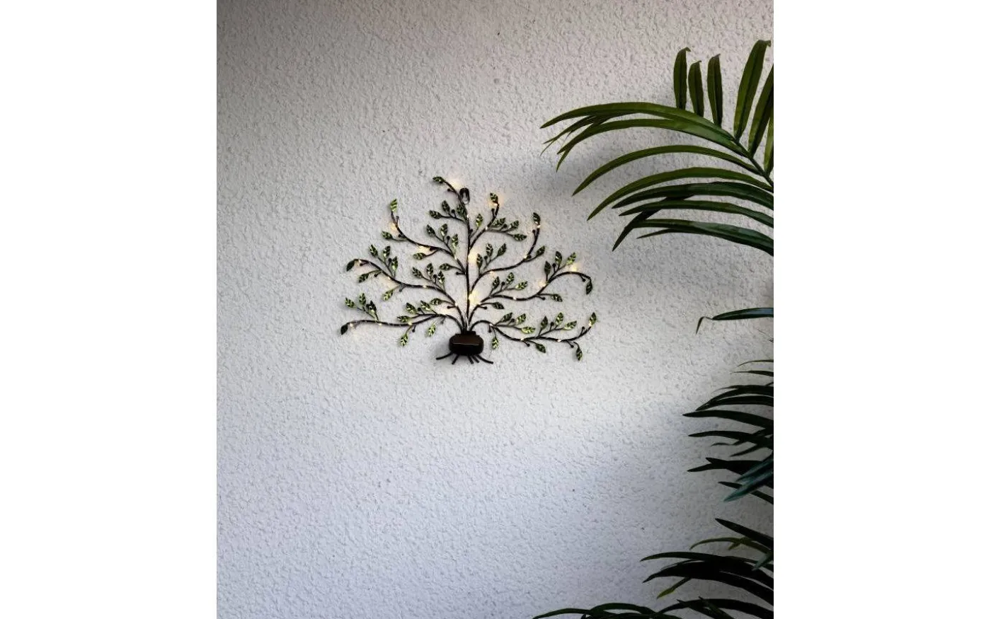 Tree Of Life Solcellslampa 33cm Grön