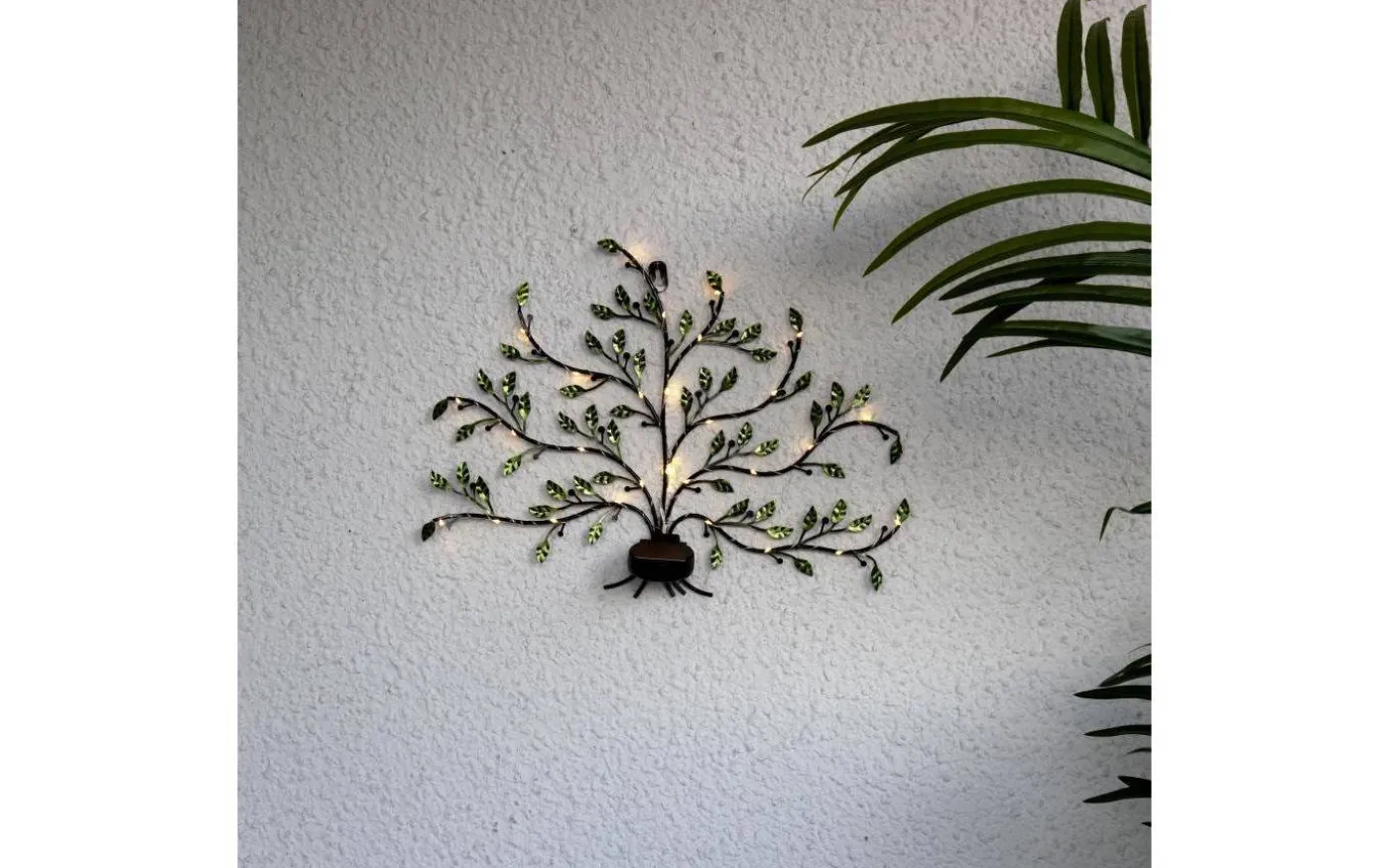 Tree Of Life Solcellslampa 33cm Grön