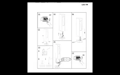 Rendl Treeza Pollare 25cm LED Antracit IP54* Pollare & Grindlyktor