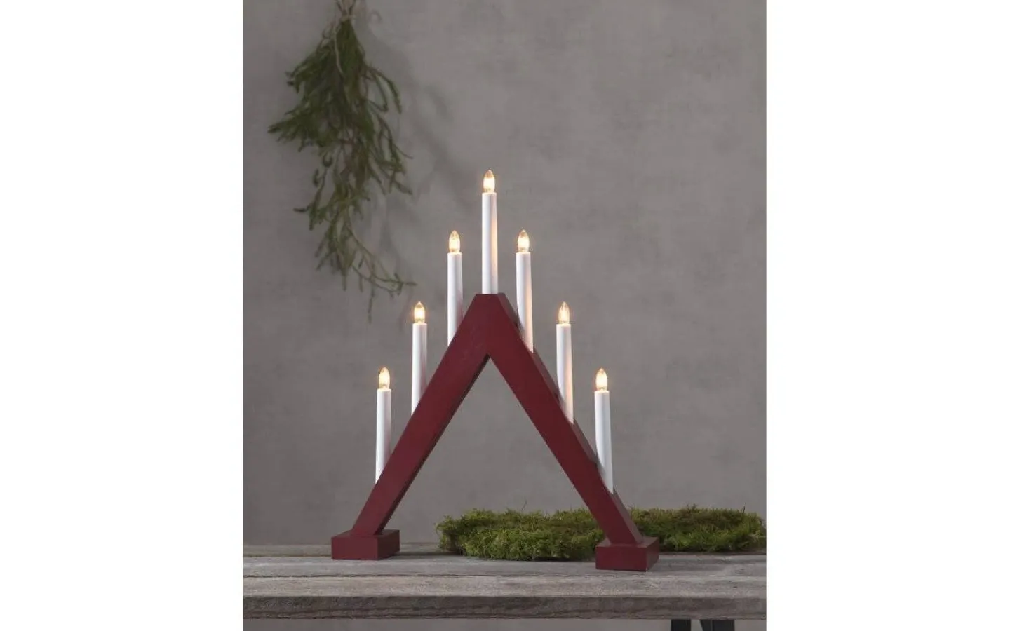 Star Trading Trill Adventsljusstake Röd 47cm* Visa Alla Adventsljusstakar|Adventsljusstakar 31-60 Cm