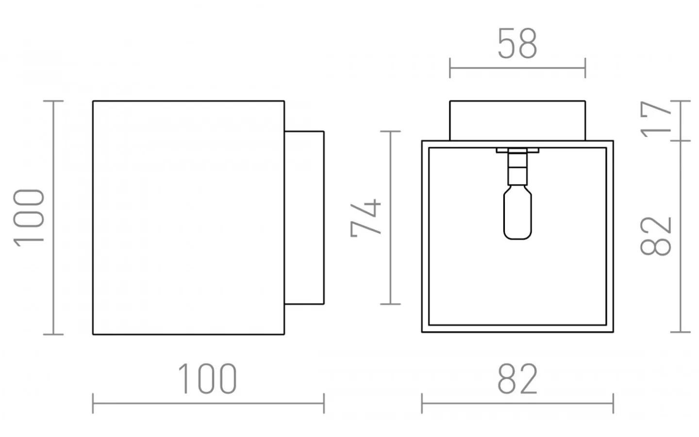 Hall & Trappa|Lampetter<Rendl Trip Sq Mattsvart/Guld G9