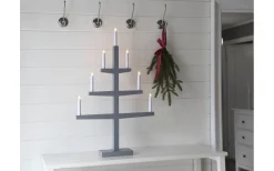 Star Trading Tripp Adventsljusstake Grå 77cm* Visa Alla Adventsljusstakar|Adventsljusstakar 61-120 Cm