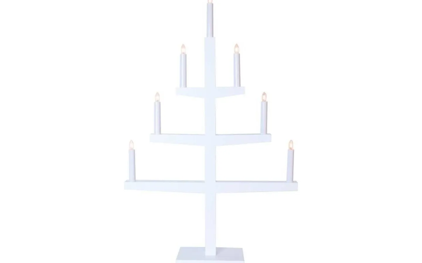 Star Trading Tripp Adventsljusstake Vit 77cm* Visa Alla Adventsljusstakar|Adventsljusstakar 61-120 Cm