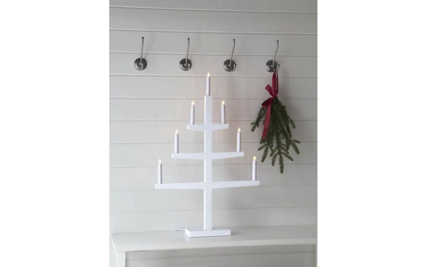 Star Trading Tripp Adventsljusstake Vit 77cm* Visa Alla Adventsljusstakar|Adventsljusstakar 61-120 Cm