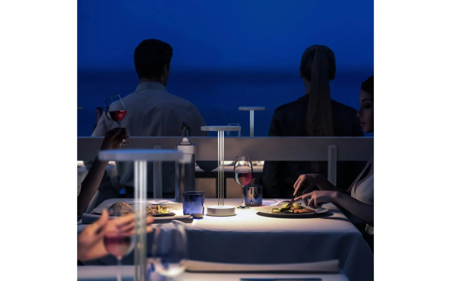 Allmänbelysning|Uppladdningsbara Lampor Utomhus<Ubiqua Lighting Trizio Batterilampa 33cm 3000K Vit IP54