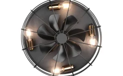 Takfläktar<Reality Trondheim Takfläkt 48cm 4xE27 mattsvart