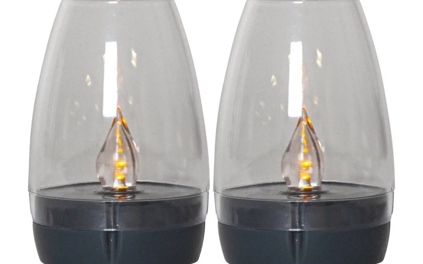 Solcellslampor Dekoration|Visa Alla Solcellslampor<Star Trading Tropea Solcellsdriven Ljuslykta 2-pack Grafit